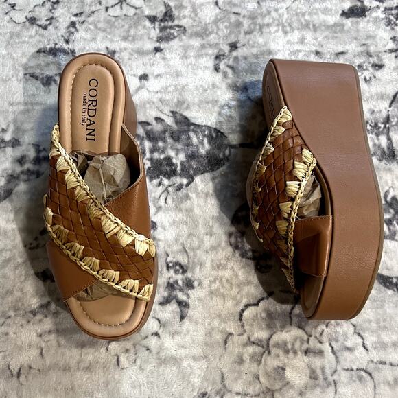 Cordani Joanie Woven Wedge Sz 40 - Picture 2 of 8